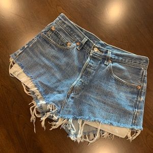 Levi's Blue Jean Shorts